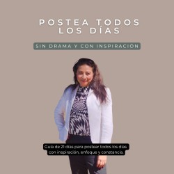 Taller Postea todos los días, sin drama y con Inspiración.